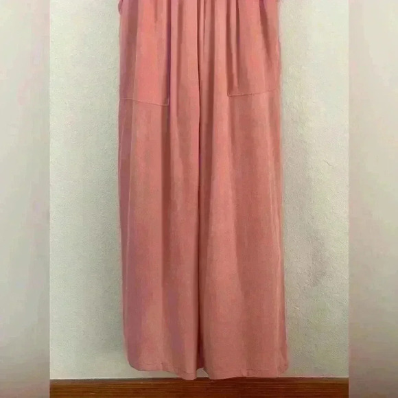 Le Lis Make Me Blush Jumpsuit Pockets Stretch Waist Tank Women's Medium - Picture 4 of 12